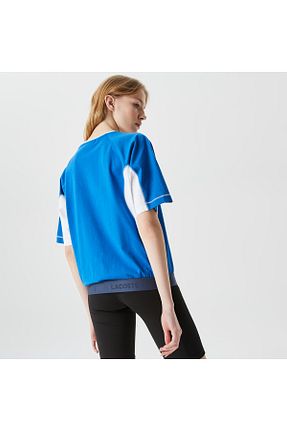 تیشرت آبی زنانه Loose Lacoste - کد 675068731