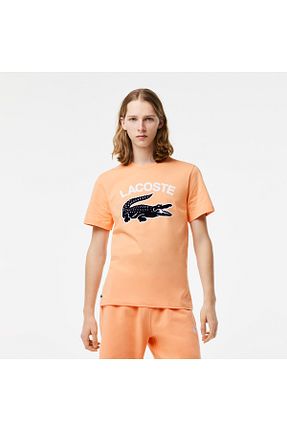 تیشرت نارنجی مردانه رگولار Lacoste - کد 682782384