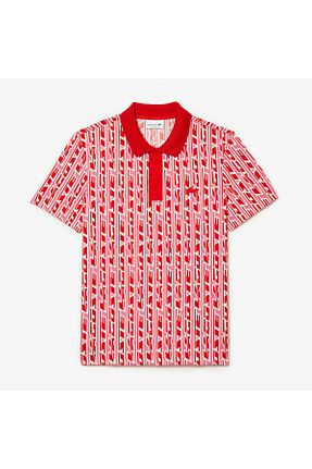 پولوشرت قرمز مردانه پنبه ای Lacoste - کد 701541081