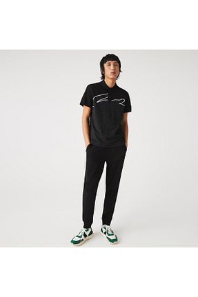 شلوار کرمگن مشکی مردانه اسلیم فیت Lacoste - کد 843888712