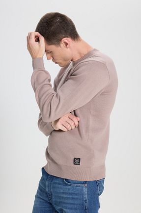 پلیور طوسی مردانه ساده Wrangler - کد 863524095