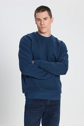 سوئیشرت سرمه ای مردانه ساده Wrangler - کد 863506794