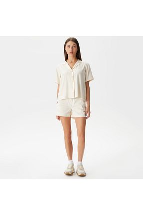 شلوارک و برمودا سفید زنانه رگولار Lacoste - کد 826063470