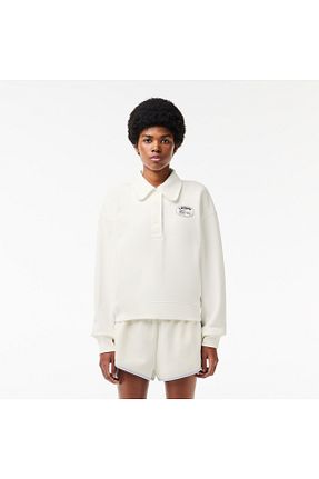 پولوشرت سفید زنانه پارچه Lacoste - کد 820272069