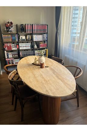 میز ناهار خوری قهوه ای Sabit MIARIK DESIGN - کد 845925324