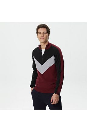 پلیور زرشکی مردانه ساده Lacoste - کد 781821716