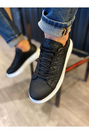 کفش کژوال مشکی مردانه چرم مصنوعی Shine Leather - کد 901513381