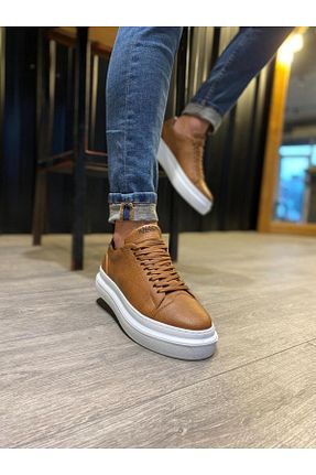 کفش کژوال قهوه ای مردانه چرم مصنوعی Shine Leather - کد 901551180