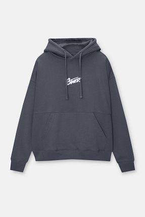 سوئیشرت آبی زنانه چاپی Pull & Bear - کد 848198215
