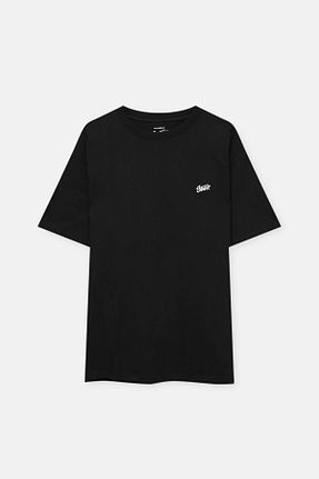 تیشرت مشکی مردانه رگولار Pull & Bear - کد 730114294