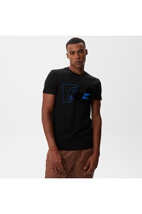 تیشرت مشکی مردانه اسلیم فیت Lacoste - کد 755963895