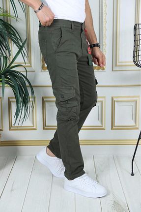 شلوار خاکی مردانه Keten Görünümlü PHANTOM JEANS - کد 855020168