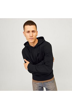 سوئیشرت مشکی مردانه ساده Jack & Jones - کد 846414483