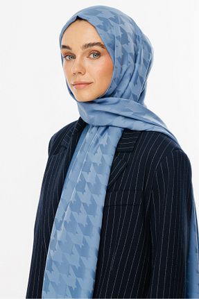 شال آبی زنانه پنبه ای Mooncorn - کد 863557112