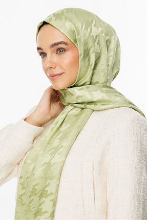 شال سبز زنانه پنبه پلی استر Mooncorn - کد 863562563