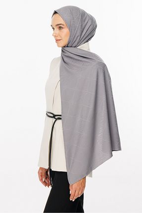 شال طوسی زنانه پنبه پلی استر Mooncorn - کد 863620859