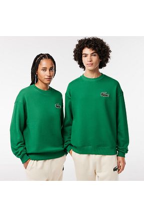 سوئیشرت سبز زنانه ساده Lacoste - کد 777971161