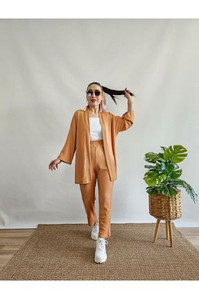 کیمونو و کافتان قهوه ای زنانه لیکرا Altı Üstü Butik - کد 863637631