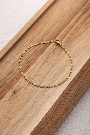 دستبند استیل (فولاد) طلائی زنانه استیل ضد زنگ ByFlorya Jewelry - کد 859270602