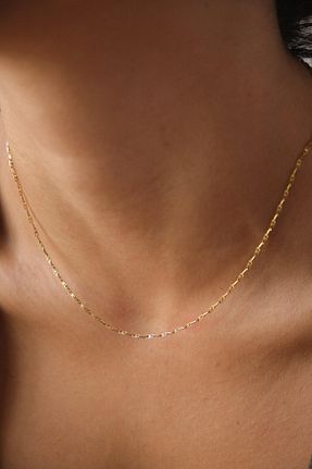 گردنبند استیل ( فولاد ) طلائی زنانه استیل ضد زنگ ByFlorya Jewelry - کد 860244321