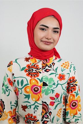 روسری قرمز پنبه ای LOSYANA - کد 863648073