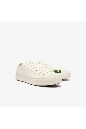 کفش اسنیکر بژ مردانه بند دار Lacoste - کد 834441124