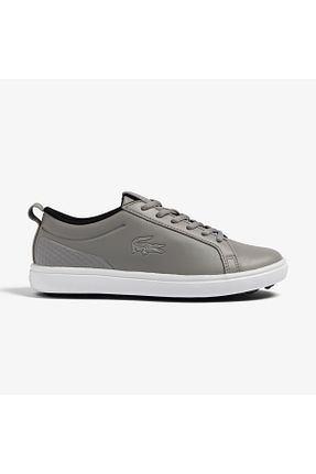 کفش اسنیکر طوسی زنانه بند دار Lacoste - کد 731870029