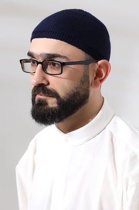 کلاه پشمی سرمه ای مردانه پنبه ای ihvanonline - کد 863641794
