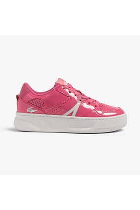 کفش اسنیکر صورتی زنانه بند دار Lacoste - کد 755951076