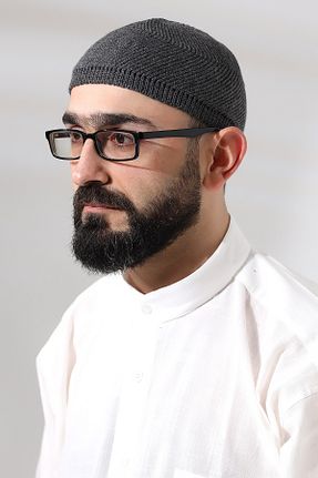 کلاه پشمی طوسی مردانه پنبه ای ihvanonline - کد 863644671