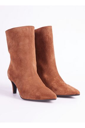 بوت / نیم بوت قهوه ای زنانه پاشنه تخت Vince Camuto - کد 863653973
