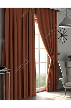 پرده زمینه نارنجی پلی استر Pierre Cardin - کد 870324493