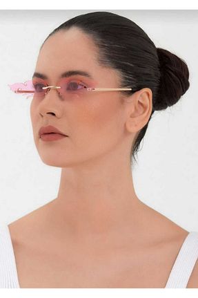 عینک آفتابی صورتی زنانه UV400 İmge - کد 857957450