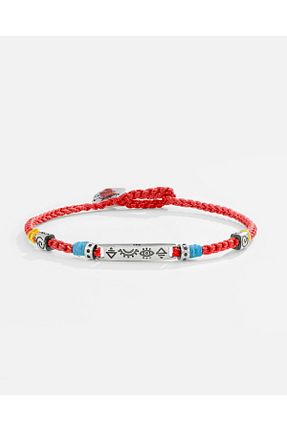 دستبند نقره قرمز مردانه 925 عیار MEKS JEWELS - کد 863671143