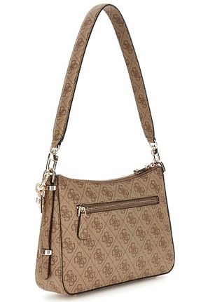 کیف دوشی بژ زنانه پلی اورتان Guess - کد 844925306