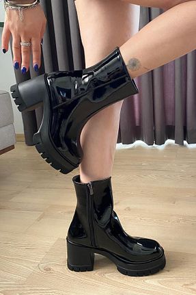 بوت / نیم بوت مشکی زنانه چرم مصنوعی Preshley - کد 863794147