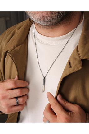 گردنبند نقره سفید مردانه 925 عیار MEKS JEWELS - کد 863675954