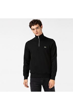 سوئیشرت مشکی مردانه ساده Lacoste - کد 49589390