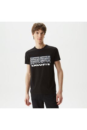 تیشرت مشکی مردانه اسلیم فیت Lacoste - کد 679423244