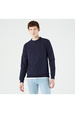 سوئیشرت سرمه ای مردانه ساده Lacoste - کد 33030275