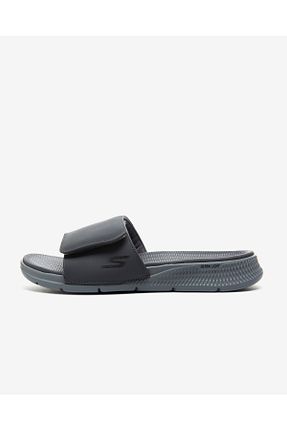 دمپائی طوسی مردانه پاشنه تخت Skechers - کد 238036503
