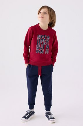 ست لباس راحتی قهوه ای زنانه ساده U.S. Polo Assn. - کد 863703108