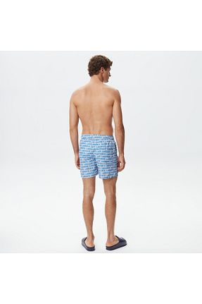 شلوارک ساحلی آبی مردانه پلی استر Lacoste - کد 756000668