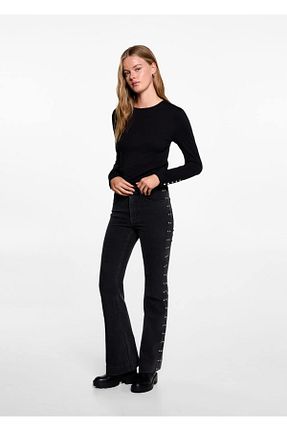 تیشرت مشکی زنانه رگولار MANGO Teen - کد 863726603