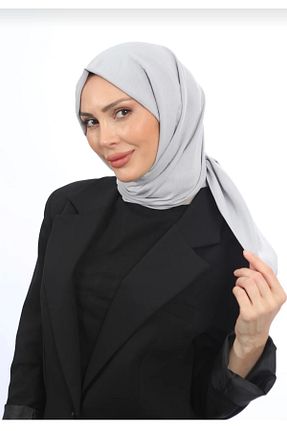 شال طوسی زنانه پنبه ای Trablus - کد 863789083