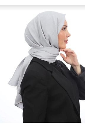 شال طوسی زنانه پنبه ای Trablus - کد 863789083