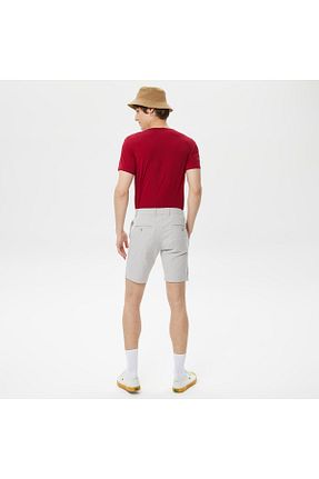 شلوارک و برمودا طوسی مردانه رگولار Lacoste - کد 701475223