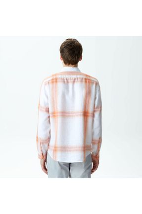 پیراهن نارنجی مردانه رگولار Lacoste - کد 829693508