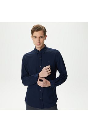 پیراهن سرمه ای مردانه اسلیم فیت Lacoste - کد 679423623