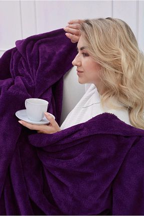 پتو تکنفره بنفش Wellsoft Mislina Home - کد 863728568